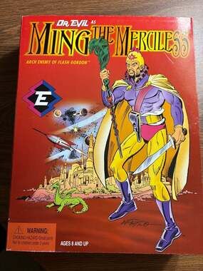 1998 Playing Mantis Captain Action Dr. Evil as Ming the Merciless 12" Action Fig